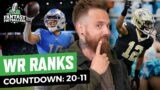 Early WR Rankings Countdown: 20-11 + Target Power! | Fantasy Football 2023 – Ep. 1395