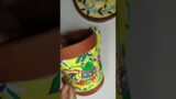Earthen pot painting idea/clay pot painting/terracotta pot painting #potpainting#diy#howto#ytshorts