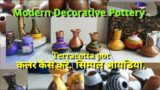 Easy painting techniques for terracotta pot Modern decorative flower vase #potpainting #youtubevideo