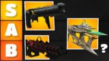 Every EXOTIC Kinetic Weapon RANKED by a Slightly Above Average Player…