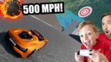 FATHER SON SPORTS CAR VIDEO GAME! / Impossible Death Jump!