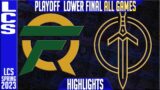 FLY vs GG Highlights ALL GAMES | LCS Spring 2023 Playoffs Lower Final | FlyQuest vs Golden Guardians