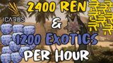 Farm Exotics & Ren Fast in Icarus! 2400 Ren & 1200 Exotics Per Hour!