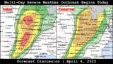 Forecast Discussion – April 4, 2023 – Multi-Day Severe Weather Outbreak Begins Today