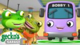 Grandma Gecko to the Rescue | Monster Truck| Animal for Kids |Truck and Bus Cartoon | Gecko's Garage