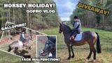 HORSEY HOLIDAY | Amazing hacking, lots of galloping and a tack malfunction | EPIC GIVEAWAY!!!