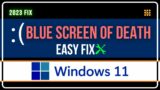 How To FIX Blue Screen Of Death Windows 11 | Blue Screen Error Fix | Blue Screen of Death | BSOD