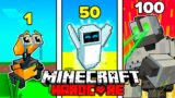 I Survived 100 DAYS as a ROBOT in HARDCORE Minecraft!