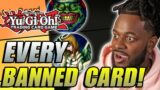 I rated EVERY Banned Yugioh Card on a Tier List!