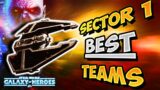 If you want your Fury Class Interceptor – use THESE teams in Sector 1!  Full feats guide.