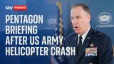 In full: Pentagon Briefing held by US Air Force Brigadier General Pat Ryder