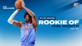 Jalen Williams Named NBA Western Conference Rookie of the Month | JDub’s Top Plays | OKC Thunder
