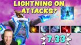 LIGHTNING ON ATTACKS? ZEUS IN 7.33 | NEW PATCH FIRST GAME
