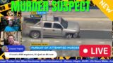 LIVE LAPD Murder Suspect CHANGES CARS