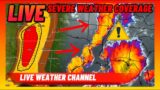 LIVE! Severe Weather Outbreak! Very Large Hail, Damaging Thunderstorm Winds