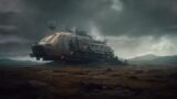 Lonely Outpost on Rainy Earth-Like Planet. Sci-Fi Ambiance for Sleep, Study, Relaxation