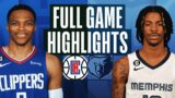 Memphis Grizzlies vs. Los Angeles Clippers Full Game Highlights | Mar 29 | 2022 NBA Season