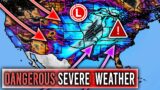 Multiple Rounds of DANGEROUS Severe Weather, Upcoming Major Arctic Blast