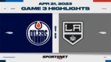 NHL Game 3 Highlights | Oilers vs. Kings – April 21, 2023