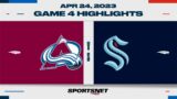 NHL Game 4 Highlights | Avalanche vs. Kraken – April 24, 2023