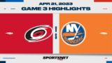 NHL Highlights | Hurricanes vs. Islanders – April 21, 2023