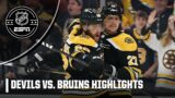 New Jersey Devils vs. Boston Bruins | Full Game Highlights