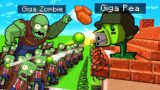 PLANTS vs ZOMBIES Survival Challenge! (Minecraft)