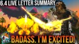 Patch 6.4 Live Letter! Condensed Summary! [FFXIV 6.4]