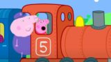 Peppa Pig And George Go On A Long Train Journey | Kids TV And Stories
