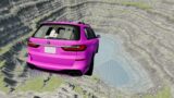 Pink Cars vs Leap Of Death Jumps #1 | BeamNG Drive