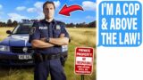Police Officer Parks On My Private Land, Wants To ARREST Me For TOWING Him!
