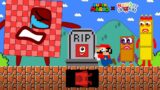 R.I.P Numberblocks 1, Mario and Numberblocks 100 Very Sad | Game Animation