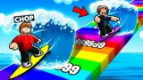 ROBLOX SURF RACE CLICKER CHALLENGE WITH CHOP