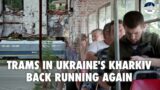 Riding on a Soviet-era tram takes life a step back towards normal in east Ukraine