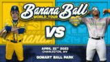 [Round 1] CHARLESTON DIRTY BIRDS VS THE SAVANNAH BANANAS – 2023 Banana Ball World Tour
