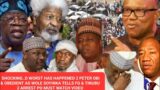SHOCKING..E DON HAPPEN TINUBU BRIBE WOLE SOYINKA 2 SUPPORT HIM & ATTACKED PETER OBI & OBEDIENT