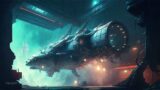 Space Port 33 Battle Cruiser Spaceship Repairing. Sci-Fi Ambiance for Sleep, Study, Relaxation