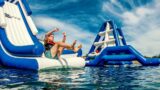 Super Fun Inflatable Water Slides at Perth Aqua Park