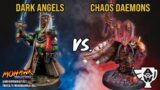 THE LION RETURNS Dark Angels vs Chaos Daemons Warhammer 40k Battle Report!