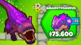 The *NEW* 5th Tier GIGANOTOSAURUS is INSANE! (Bloons TD 6)