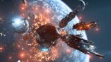 The Sky Rain Space Battle Debris- Warships Destruction Epic FightScenes