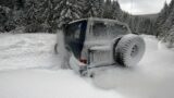 Toyota Stuck in Deep Snow. Nissan Patrol to the Rescue.