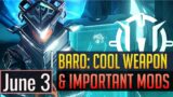 Warframe | BARO KI'TEER: IMPORTANT PRIMED MODS + COOL WEAPON – June 3rd (PC) (CONSOLE IN PINNED)