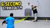 We recorded the fastest strikeout in history (Speed Blitzball)