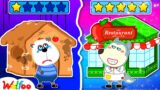 Wolfoo Plays 1 Star VS 5 Star Restaurant – Funny Stories About Friendship @wolfoofamilyofficial