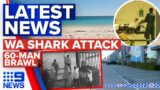 11-year-old bitten by shark in WA, 60-man violent brawl | 9 News Australia