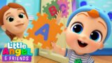 [ 15 MIN LOOP ] Baby John Learns The ABC Song with Mommy | Little Angel And Friends Kid Songs