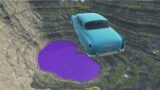 Cars vs Leap of Death Moon Gravity with Purple Water #298 | BeamNG drive