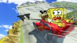 Big & Small MCQUEEN vs DOWN OF DEATH in BeamNG.drive | Spongebob Reaction | Woa Doodles