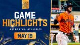 A's vs. Astros Game Highlights (5/19/23) | MLB Highlights